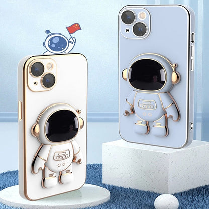 Iphone 3D Astronaut Telefoonhoes met Houder - Innovatieve Bescherming voor iPhone 14, 13, 12, 11 Pro Max, XR, XS, 7, 8 Plus, SE 2022