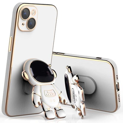 Iphone 3D Astronaut Telefoonhoes met Houder - Innovatieve Bescherming voor iPhone 14, 13, 12, 11 Pro Max, XR, XS, 7, 8 Plus, SE 2022