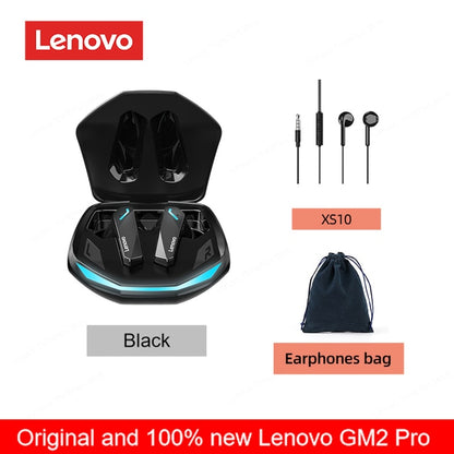 Originele Lenovo GM2 Pro 5.3 Oortelefoon Bluetooth Draadloze Oordopjes met Lage Latentie Hoofdtelefoon HD Oproep Dual Mode Gaming Headset met Microfoon.