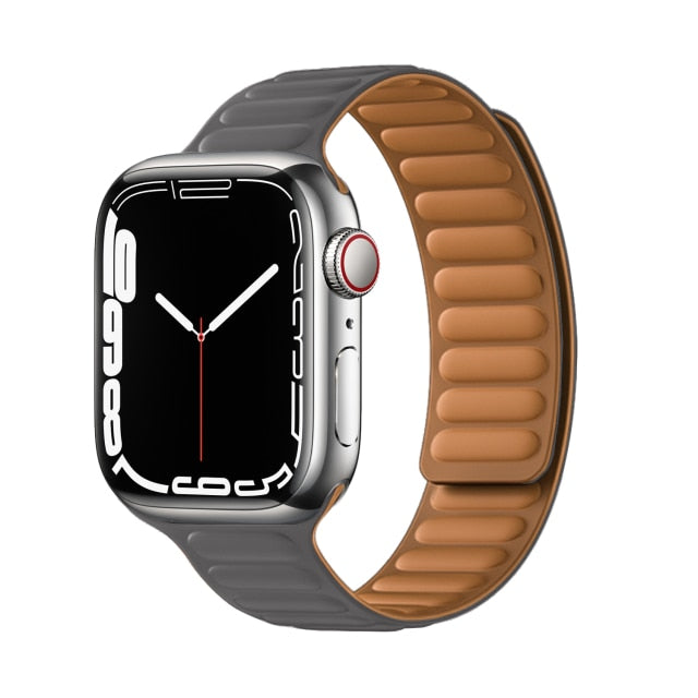 Leather Link Magnetic Loop Bracelet voor iWatch Series - Stijlvolle Luxe voor Jouw Pols