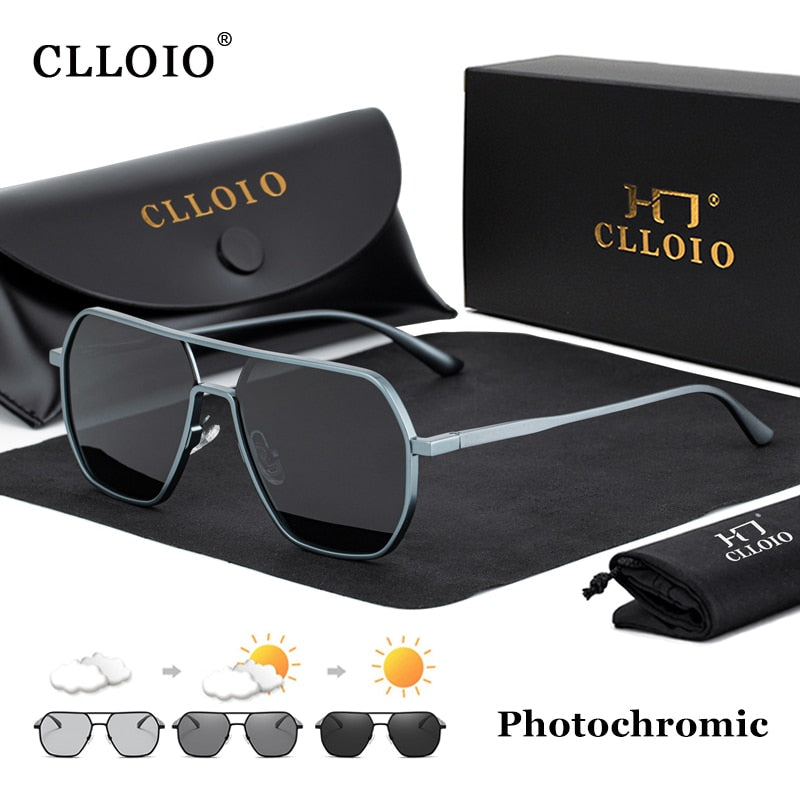 CLLOIO Aluminium Photochromic Zonnebril