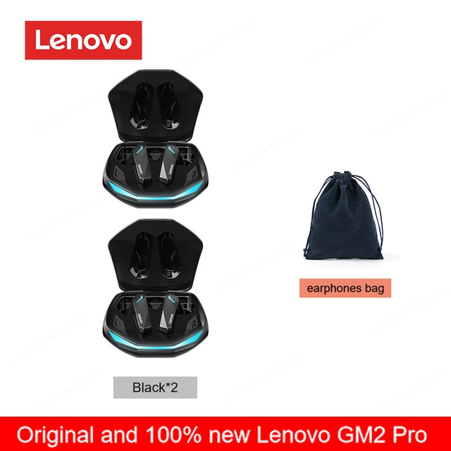 Originele Lenovo GM2 Pro 5.3 Oortelefoon Bluetooth Draadloze Oordopjes met Lage Latentie Hoofdtelefoon HD Oproep Dual Mode Gaming Headset met Microfoon.