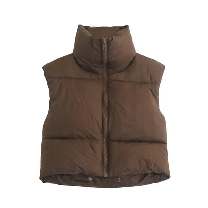 Gewatteerd vest winterjas jas