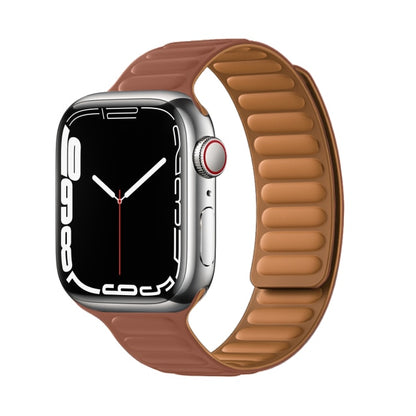 Leather Link Magnetic Loop Bracelet voor iWatch Series - Stijlvolle Luxe voor Jouw Pols