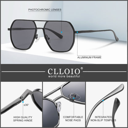 CLLOIO Aluminium Photochromic Zonnebril