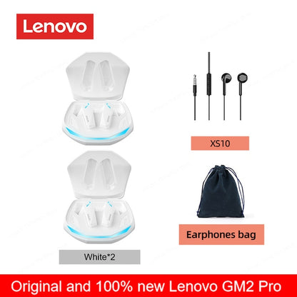 Originele Lenovo GM2 Pro 5.3 Oortelefoon Bluetooth Draadloze Oordopjes met Lage Latentie Hoofdtelefoon HD Oproep Dual Mode Gaming Headset met Microfoon.