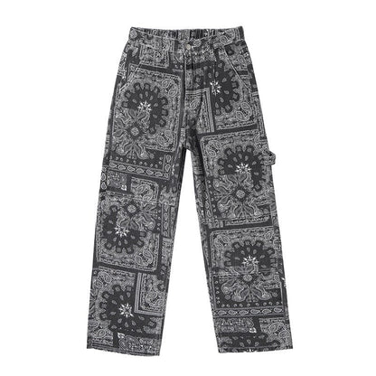 Stijlvolle Bedrukte Heren Losse Broek van Four Seasons