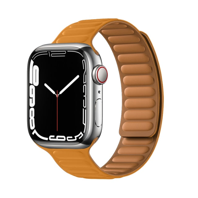 Leather Link Magnetic Loop Bracelet voor iWatch Series - Stijlvolle Luxe voor Jouw Pols