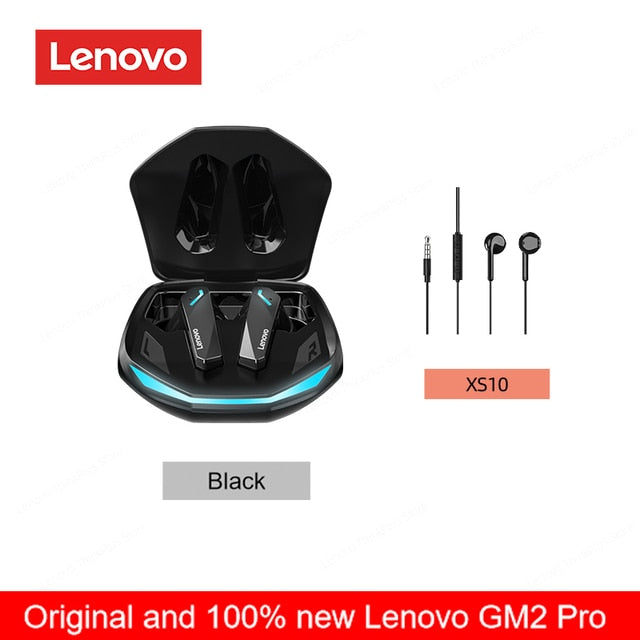 Originele Lenovo GM2 Pro 5.3 Oortelefoon Bluetooth Draadloze Oordopjes met Lage Latentie Hoofdtelefoon HD Oproep Dual Mode Gaming Headset met Microfoon.