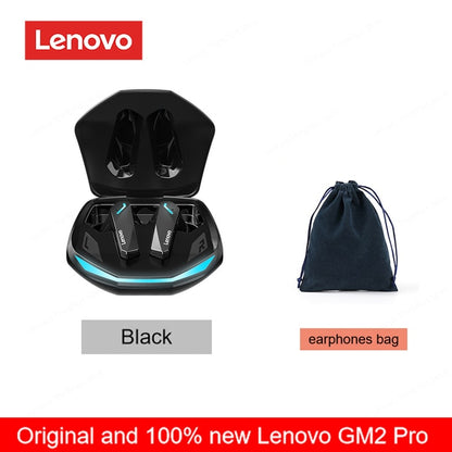 Originele Lenovo GM2 Pro 5.3 Oortelefoon Bluetooth Draadloze Oordopjes met Lage Latentie Hoofdtelefoon HD Oproep Dual Mode Gaming Headset met Microfoon.