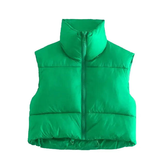 Gewatteerd vest winterjas jas