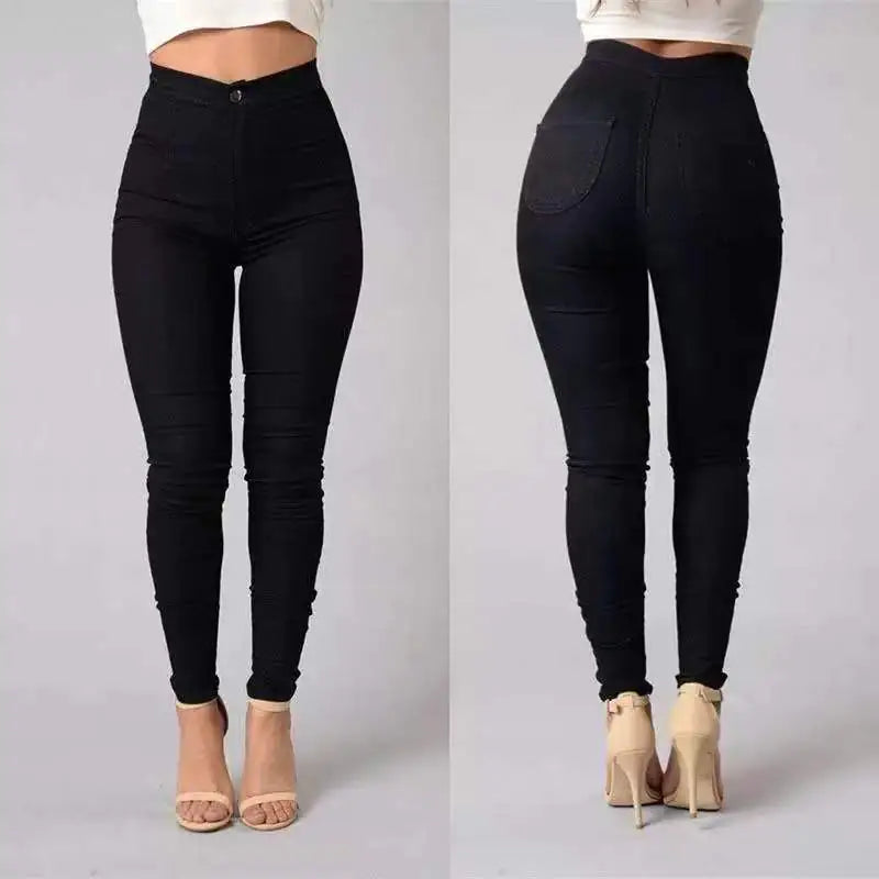 Skinny jeans voor dames met hoge taille